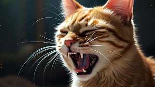 Angry meow sound  Cat in pain sound  Cat reacts to cat sounds [upl. by Akimehs65]