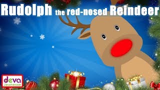 Rudolph the Red Nosed Reindeer Lyrics ⒹⒺⓋⒶ Christmas Song [upl. by Kersten772]