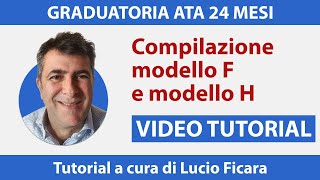 Graduatorie 24 mesi Ata come compilare la domanda modello F e modello H  VIDEO TUTORIAL  3 [upl. by Grani]