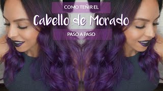 DIY Cabello Morado OMBRE I Mi nuevo look  Como me tiño el cabello [upl. by Hemetaf]