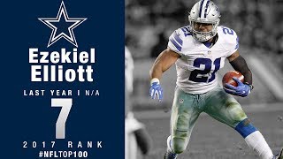 7 Ezekiel Elliott RB Cowboys  Top 100 Players of 2017  NFL [upl. by Ecertal385]