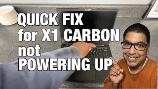 Quick Fix for Lenovo X1 Carbon Not Powering Up [upl. by Einnad]