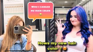 WHY I CHANGED MY HAIR COLOR😭🙈  RASHIKA SACHDEVA VLOGS [upl. by Kurland]