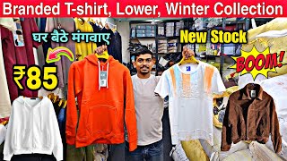 Branded Tshirt Wholesale Market in delhi  Winter Collection  Lower wholesale market tank road [upl. by Assilym]