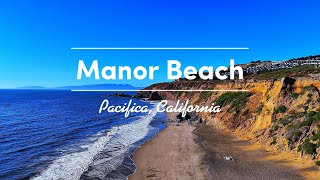 quotEnjoy this Relaxing 4k drone flight over Manor Beach in Pacifica Californiaquot aerialfootage [upl. by Maximilien174]