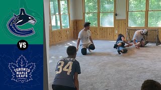 CANUCKS vs MAPLE LEAFS I NKHL Knee Hockey Season 3 [upl. by Earehs]