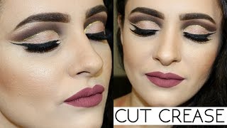 CUT CREASE ABERTO COM CÔNCAVO DE GLITTER [upl. by Yentruok]