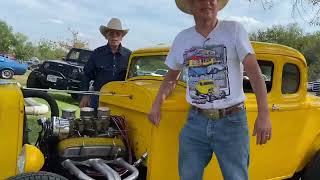 Car Show in Carrizo Springs Texas 110324 Street Rods [upl. by Emerick]