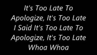 One Republic  Apologize Lyrics [upl. by Saunderson231]