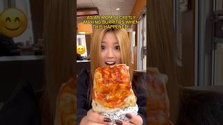 ASIAN MOM SECRETLY MAKING BURRITOS shorts viral mukbang [upl. by Rokach]