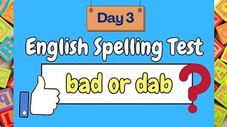 English Spelling Test 3  Learn English Words  Best English Learning Video [upl. by Richmal715]