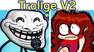 Friday Night Funkin VS Trollge V2  Funkin Physics 20 Cutscenes FNF ModTroll IncidentTrollface [upl. by Odnanreh]