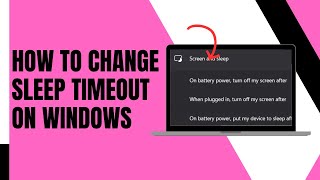 How to Edit Sleep Timeout Settings on Windows 11 [upl. by Vernita832]