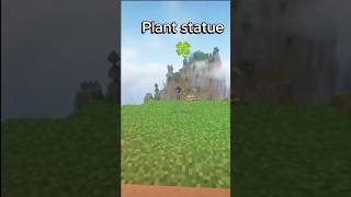 HOW TO BUILD A PLANT STATUE IN MINECRAFT🔥🔥 minecraft [upl. by Kcirdaed498]