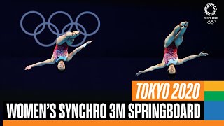 Diving Full Womens Synchronised 3m Springboard  final  Tokyo 2020 Replays [upl. by Sedda]