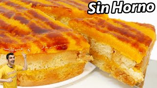 PASTEL de CALABAZA CREMOSO 😍🎃🍰SIN HORNO FÁCIL y RÁPIDO TARTA TORTA ZAPALLO AYAMA Receta  727 [upl. by Ardnaik]