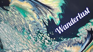 Wanderlust 💫NEW Acrylic Wandering Straight Pour Technique Gorgeous Results [upl. by Ciardap35]