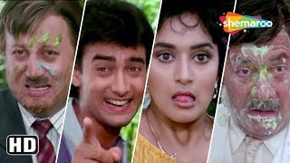 Aamir Khan amp Madhuri Dixit rejects each other  Dil Scene  Funny fight scene  Comedy Movie [upl. by Haiasi411]