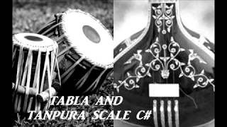 Tabla and Tanpura C  Teen taal 115 bpm madhya laya scale C sharp [upl. by Venus940]