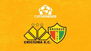 CRICIÚMA X BRUSQUE  JORNADA ESPORTIVA  CAMPEONATO CATARINENSE  15022024 [upl. by Ericha]