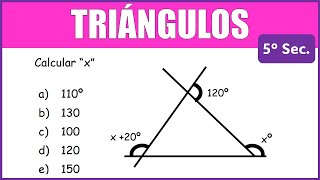 TRIÁNGULOS  Ejercicio Solucionado 2 geometry [upl. by Rupert]