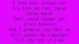 Celine Dion  I love you lyrics [upl. by Spence346]