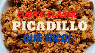 Classic Cuban Picadillo Dish Que Rico [upl. by Yud]