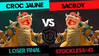 STOCKLESS 43 Loser Final  Croc Jaune Bowser vs SacBoY Bowser [upl. by Michi]