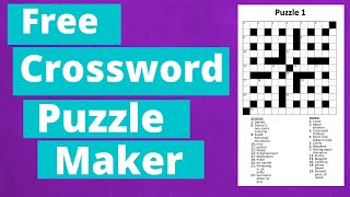 How To Create A Crossword Puzzle for KDP Low Content Books With A Free Tool [upl. by Ennoval140]