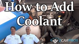 HOW TO CHECK AND ADD COOLANT TO YOUR CAR WITHOUT GETTING BURNED [upl. by Ardnuat]