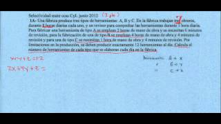 solución selectividad matemáticas sociales Castilla y León Junio 2012 1 Aavi [upl. by Henson744]