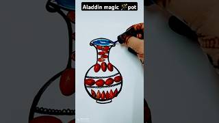 aladdin magic 🪄 potjustimaginationnewart viralshort [upl. by Artnoed835]