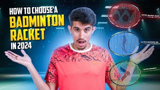 How to choose a best badminton racket in 2024  Giveaway [upl. by Palma]