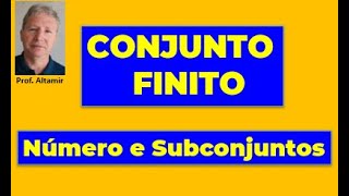 NÚMERO de SUBCONJUNTOS de um CONJUNTO FINITO  Binômio de Newton [upl. by Annetta]