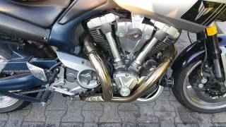 Yamaha MT01 Akrapovic exhaust [upl. by Etterb]