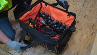 Tool Bag Tradesman Pro™ WideOpen Tool Bag 42 Pockets 16Inch 55469 [upl. by Ahsinyar483]