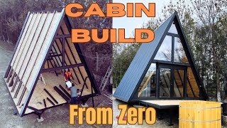 Building an AFrame Cabin in 3 Days Our Prefabricated Kit Journey [upl. by Broome]