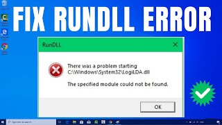 How to Fix RunDLL Error on Windows 1011 [upl. by Hagood]