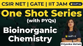 Bioinorganic Chemistry One Shot Series  PYQs  CSIR NET  GATE  IIT JAM  VedPrep Chem Academy [upl. by Enovad10]