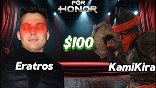 Eratros vs KamiKira 100 BEEF MONEY MATCH  Interview For Honor [upl. by Hawker]