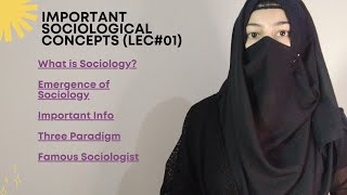 Important Sociological Concepts Series Lecture 1  Intro to Sociology [upl. by Colwen802]