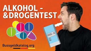 AlkoholtestDrogentest bei der Verkehrskontrolle 🍺💊  bussgeldkatalogorg [upl. by Euginomod988]