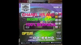 Cara program receiver optus op66HD atau decoder gol kvision [upl. by Garbe650]