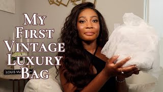 Vintage Luxury Bag Unboxing  My First Vintage Handbag [upl. by Dorcia]