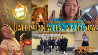 halloween week at DePauw VLOG  busy days grwm halloween highlights amp diwali [upl. by Sidra]