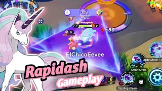 quotNew Galarian Ponyta and Rapidash Gameplay in Pokémon Unite 🌈✨  Unique Unite Move Revealedquot [upl. by Esiled]