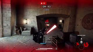 SWBF2 Arcade Onslaught Darth Vader Takodana Gameplay [upl. by Toole]