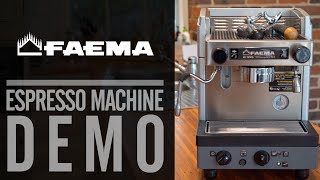 Espresso Resto Demo Faema E98 Compact S1 [upl. by Shakti]