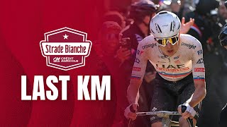 Strade Bianche 2024  Last KM Pogacar wins [upl. by Airotnahs560]