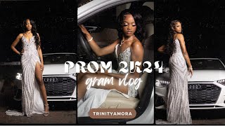 SENIOR PROM MARATHON 2K24 vloggrwm hair nails makeup lashes etc [upl. by Micah]